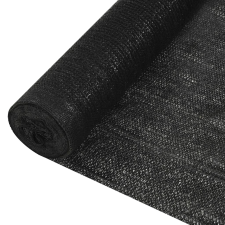 vidaXL fekete HDPE belátásgátló háló 1 x 50 m 150 g/m² kerti bútor
