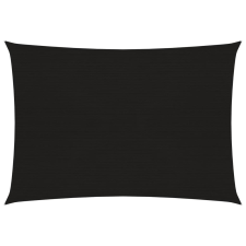 vidaXL fekete HDPE napvitorla 160 g/m² 3 x 4,5 m kerti bútor