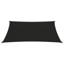 vidaXL fekete HDPE napvitorla 160 g/m² 3 x 4 m (311732) kerti bútor