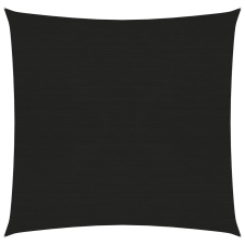vidaXL fekete HDPE napvitorla 160 g/m² 5 x 5 m kerti bútor