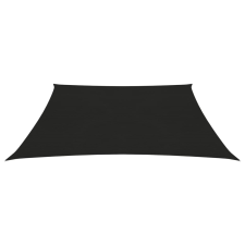 vidaXL fekete HDPE napvitorla 160 g/m² 6 x 6 m kerti bútor
