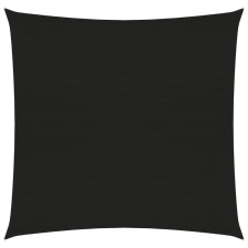 vidaXL Fekete HDPE napvitorla 160 g/m² 7 x 7 m kerti bútor