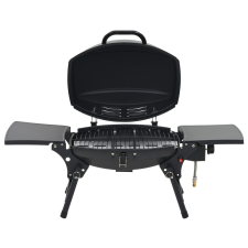vidaXL fekete hordozható gáz grillező főzőzónával (276150) grillsütő