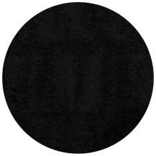 vidaXL fekete hosszú szálú bozontos modern szőnyeg Ø 160 cm (375290) lakástextília