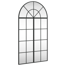 vidaXL fekete ívelt vas fali tükör 60 x 110 cm (3200606) bútor
