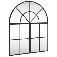 vidaXL fekete ívelt vas fali tükör 60x70 cm (3200604) bútor