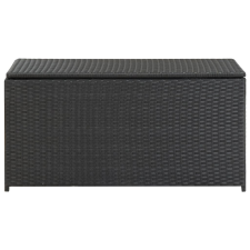 vidaXL fekete kerti polyrattan tárolóláda 100 x 50 x 50 cm (46471) kerti tárolás