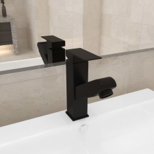 vidaXL fekete kihúzható fürdőszobai mosdócsaptelep 157 x 172 mm csaptelep