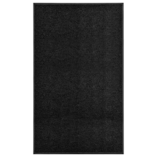 vidaXL Fekete kimosható lábtörlő 90 x 150 cm lakástextília