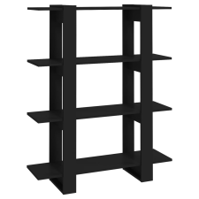 vidaXL fekete könyvszekrény/térelválasztó 100 x 30 x 123,5 cm (811539) bútor