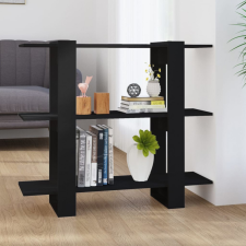 vidaXL fekete könyvszekrény/térelválasztó 100 x 30 x 87 cm bútor