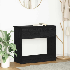 vidaXL fekete konzolasztal fiókokkal 85,5x38,5x74,5 cm (861392) bútor