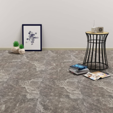 vidaXL fekete márvány öntapadó PVC padló burkolólap 5,11 m² beton- és padlóbevonat