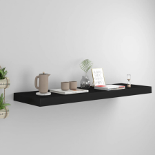 vidaXL fekete MDF fali polc 80 x 23,5 x 3,8 cm bútor