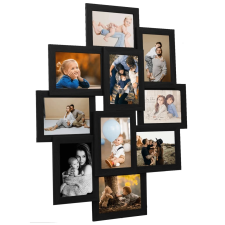 vidaXL fekete MDF fényképkeretszett 10 db 13 x 18 cm-es képhez fényképkeret