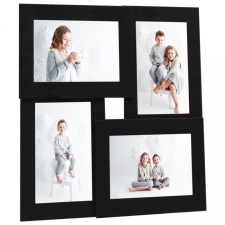 vidaXL fekete MDF fényképkeretszett 4 db 13 x 18 cm-es képhez fényképkeret