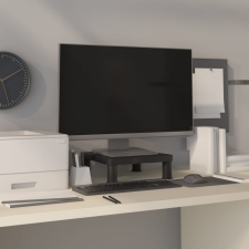 vidaXL fekete monitorállvány 33,5 x 34 x 10,5 cm bútor