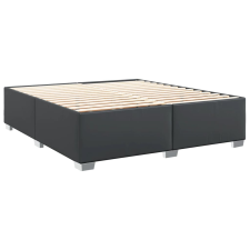 vidaXL fekete műbőr ágykeret 200x200 cm (3284572) ágy és ágykellék