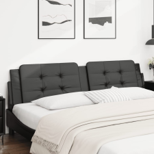vidaXL fekete műbőr fejtámla párna 200 cm ágy és ágykellék