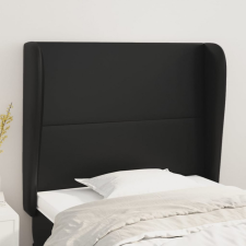 vidaXL fekete műbőr fejtámla szárnyakkal 93 x 23 x 118/128 cm ágy és ágykellék