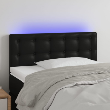 vidaXL fekete műbőr LED-es fejtámla 80 x 5 x 78/88 cm ágy és ágykellék