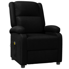 vidaXL fekete műbőr masszázsfotel (344181) masszázsfotel