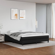 vidaXL fekete műbőr rugós ágykeret 180x200 cm ágy és ágykellék