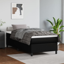 vidaXL fekete műbőr rugós ágykeret 80 x 200 cm ágy és ágykellék