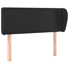 vidaXL fekete műbőr szárnyas fejtámla 103x23x78/88 cm (3117088) ágy és ágykellék