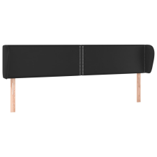 vidaXL fekete műbőr szárnyas fejtámla 163x23x78/88 cm (3117100) ágy és ágykellék