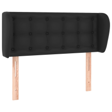 vidaXL fekete műbőr szárnyas fejtámla 83x23x78/88 cm (3117216) ágy és ágykellék