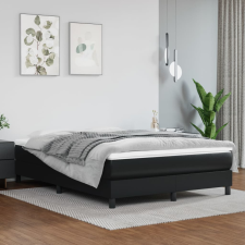 vidaXL fekete műbőr zsebrugós ágymatrac 140x190x20 cm ágy és ágykellék