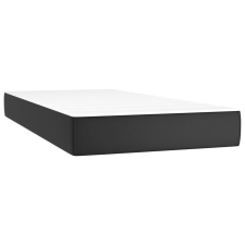 vidaXL fekete műbőr zsebrugós ágymatrac 90x190x20 cm (347702) ágy és ágykellék