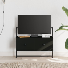 vidaXL fekete műfa fali TV szekrény 60,5 x 30 x 51 cm bútor