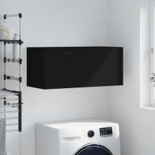 vidaXL fekete műfa faliszekrény 80 x 36,5 x 35 cm bútor