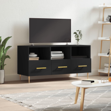 vidaXL fekete műfa TV-szekrény 102 x 36 x 50 cm bútor