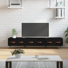 vidaXL fekete műfa TV-szekrény 150 x 36 x 50 cm bútor