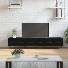 vidaXL fekete műfa TV-szekrény 150 x 36 x 50 cm bútor