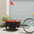 vidaXL fekete-narancssárga teherszállító kerékpár utánfutó 30 kg