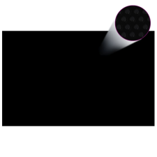 vidaXL fekete, négyszögletes PE medencetakaró 800 x 500 cm medence kiegészítő