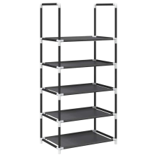 vidaXL fekete nem szőtt szövetből cipőállvány 5 szintes 44x28x94 cm (4100618) bútor