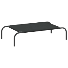 vidaXL fekete oxford szövet és acél emelt kutyafekhely 90x50x20 cm (42000838) szállítóbox, fekhely kutyáknak