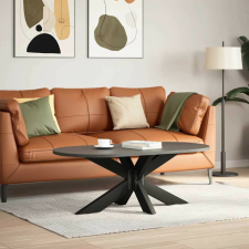 vidaXL fekete, pók alakú dohányzóasztal láb 98x58x(42-43) cm acél bútor