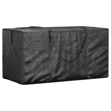 vidaXL fekete polietilén karácsonyfa-tároló táska 150x75x75 cm kerti bútor
