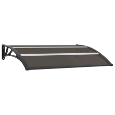 vidaXL fekete polikarbonát ajtóelőtető 150 x 80 cm lakástextília