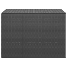 vidaXL fekete polyrattan kerti párnatartó doboz 145 x 100 x 103 cm (317229) kerti tárolás