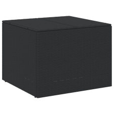 vidaXL fekete polyrattan kerti tárolóláda 291 L (365336) kerti tárolás