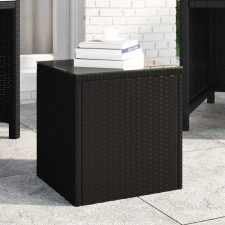 vidaXL fekete polyrattan kisasztal 40 x 37 x 40,5 cm bútor