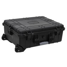 vidaXL fekete PP kerekes repülős tok 63 x 50 x 23 cm fényképezőgép tok