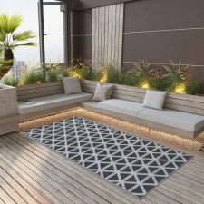 vidaXL fekete PP kültéri szőnyeg 190 x 290 cm lakástextília